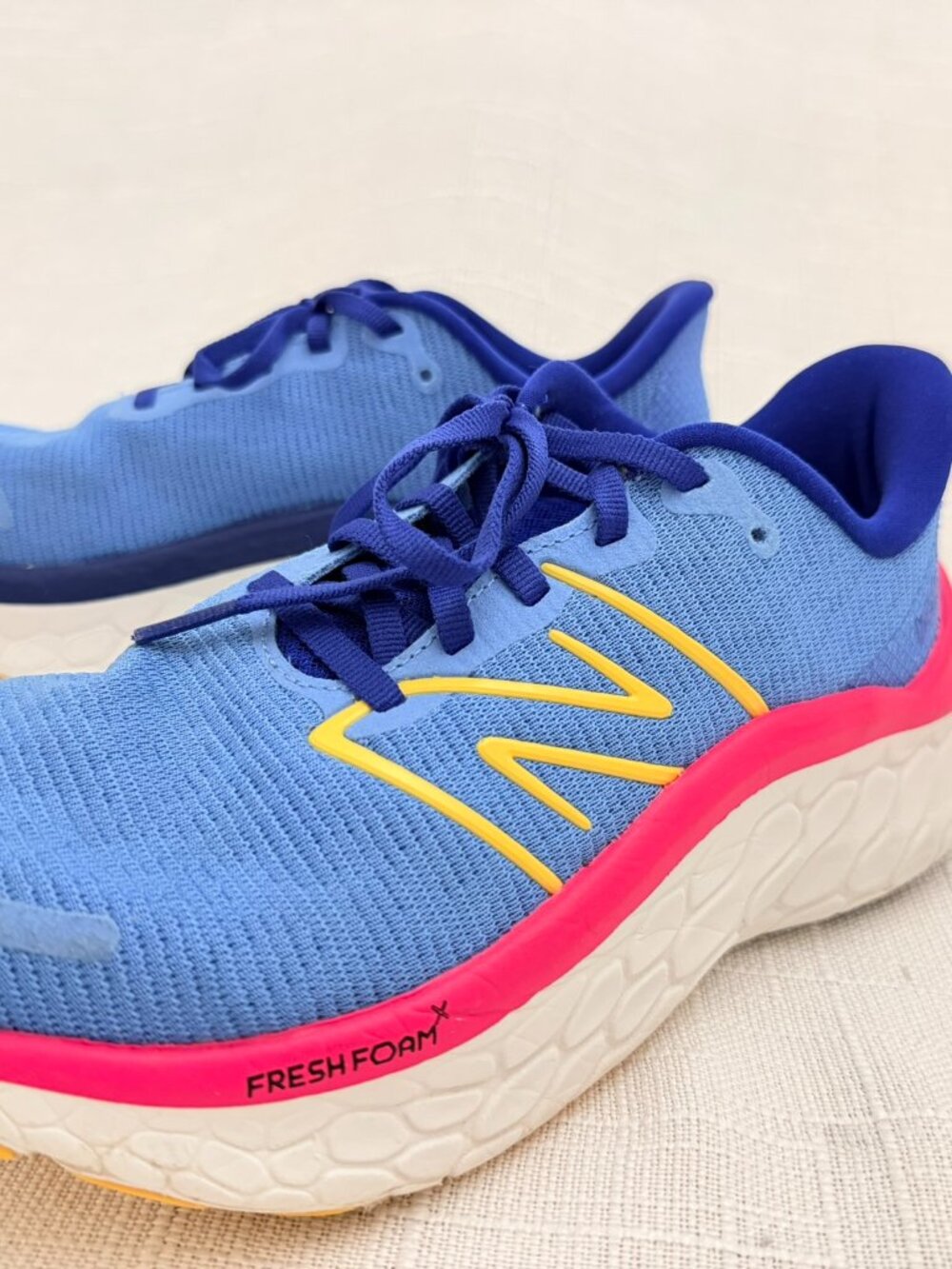 New Balance Fresh Foam X Kaiha Road Blue Pink Running Shoes - Size 7